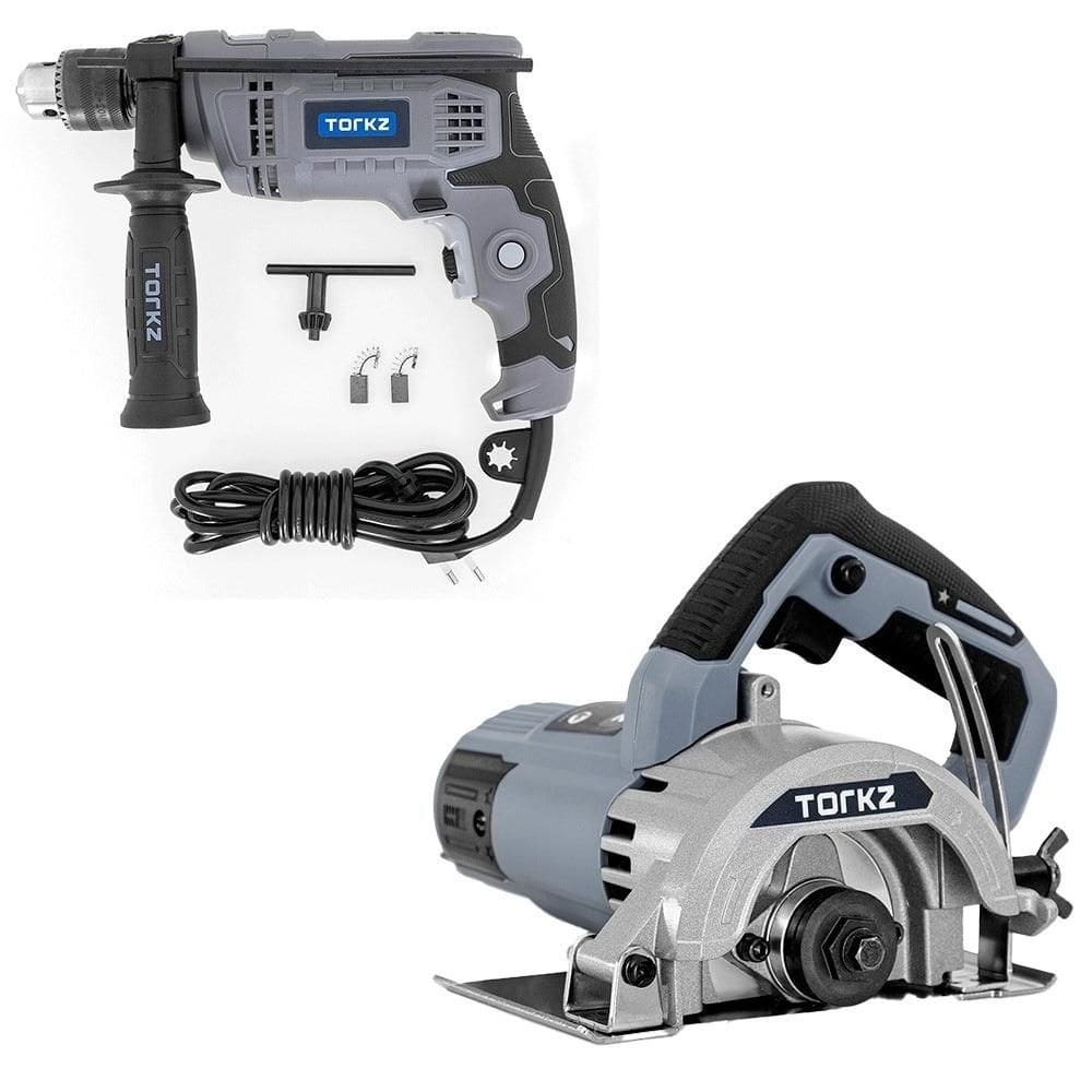 Furadeira de Impacto Profissional Torkz TRE0009 e Serra Mármore Profissional TRE0017