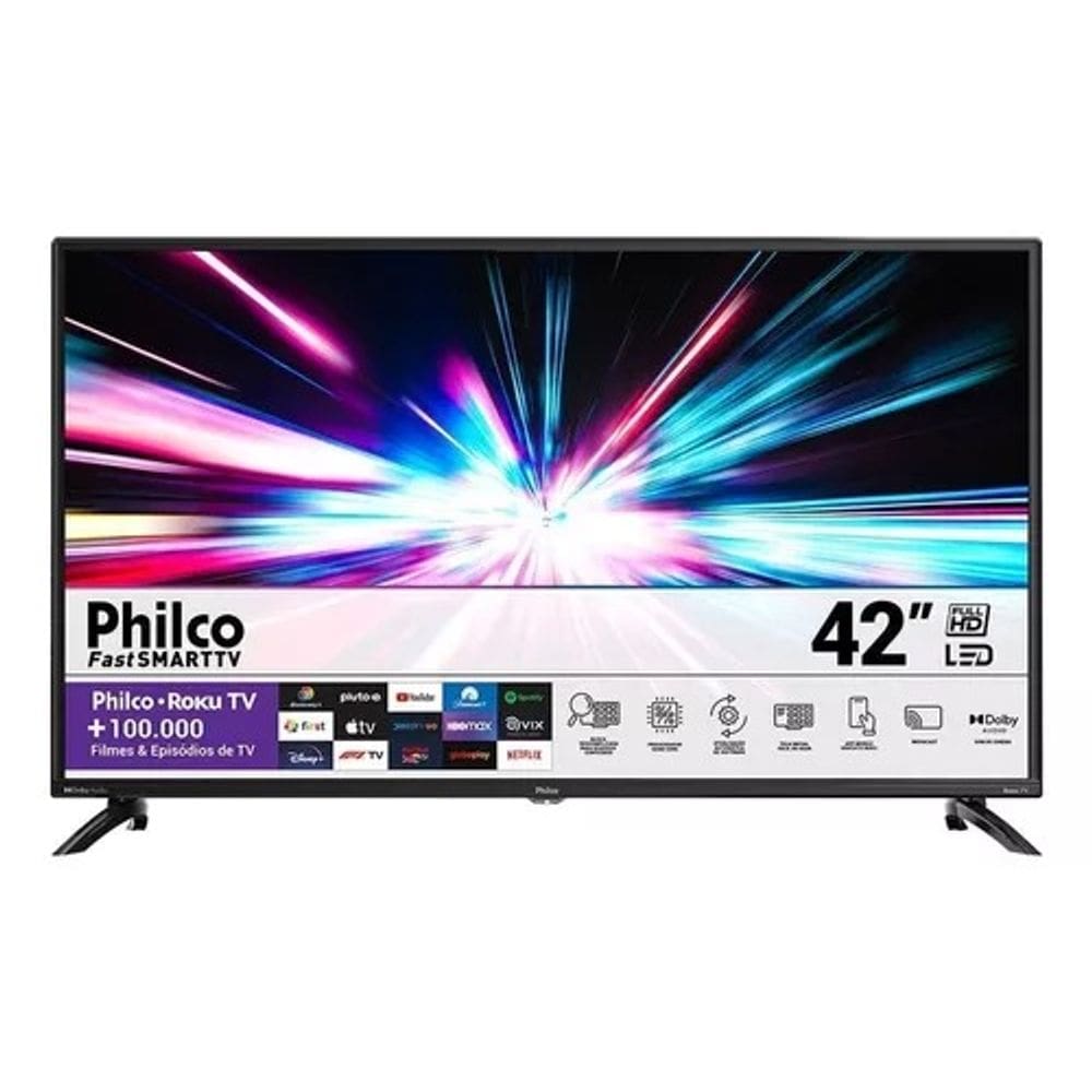 Smart Tv 42 Led Full Hd Philco Ptv42g6fr2cpf Wifi Roku Tv