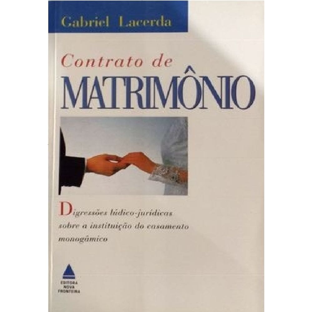 Livro Contrato De Matrimônio