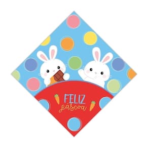 Envelope Express Ovo Floquinhos De Páscoa 350 A 500g - 25 Un Cor Azul