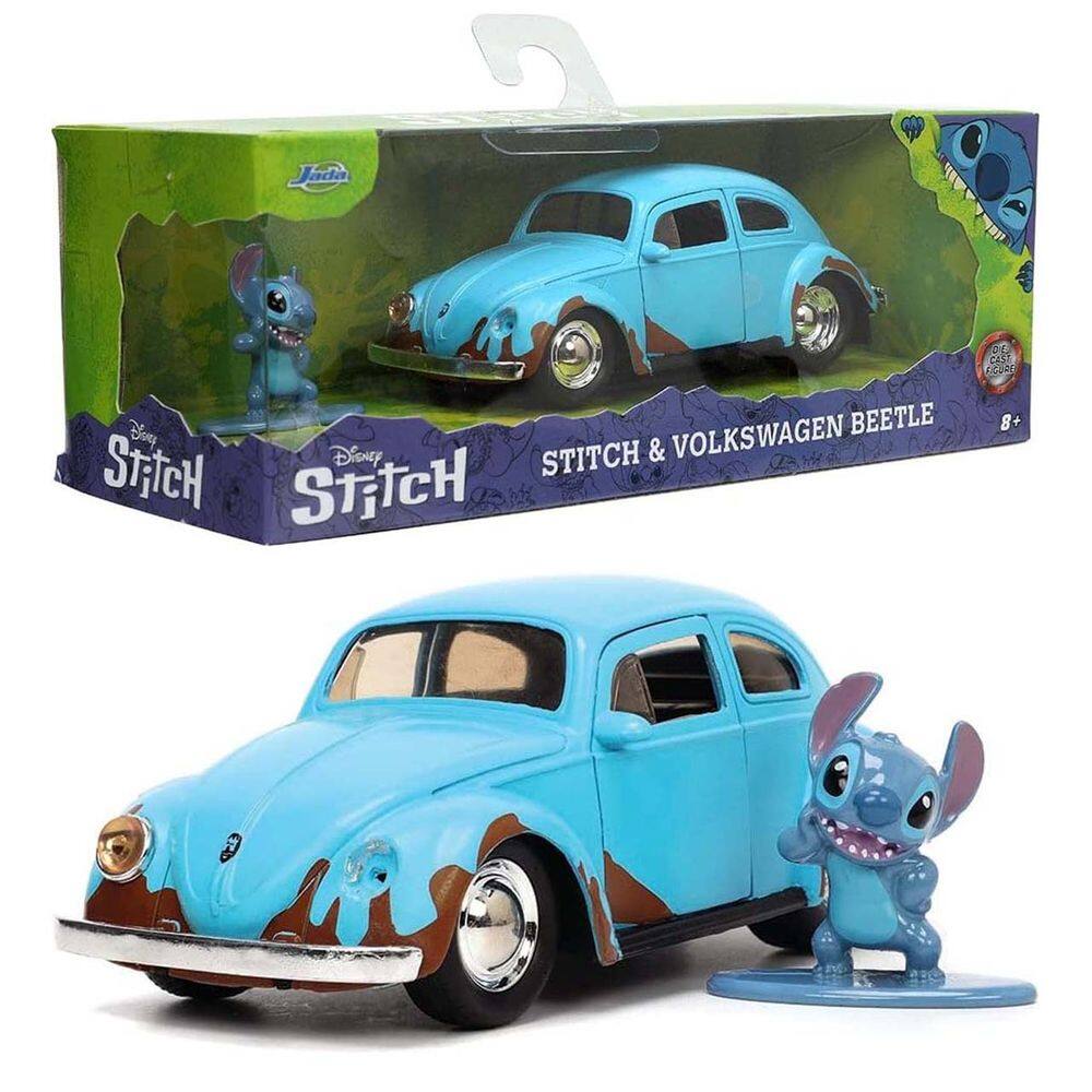 Miniatura Jada Disney Stitch & Volkswagen Beetle Fusca 1/32 Die-Cast