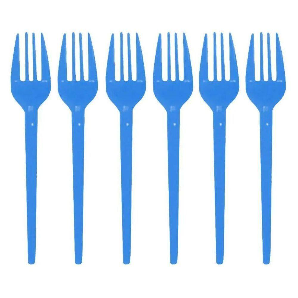 Garfinho Descartável Azul Claro Para Festas - 50 Unidades