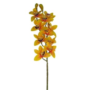 Flor Artificial Haste De Orquídea 10 Galhos Decoração - 75cm
