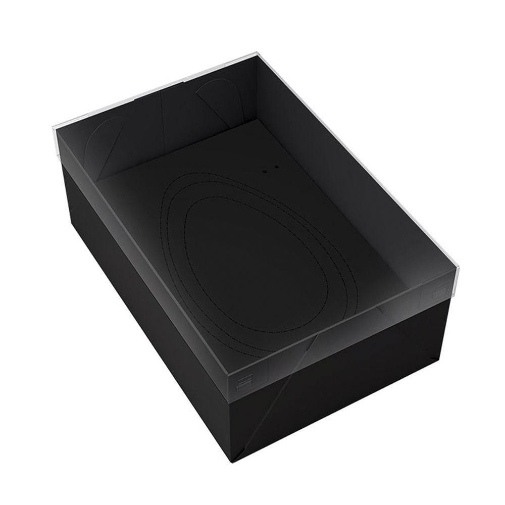 Embalagem Para Ovo De Colher Preta Ajustável 150g 250g