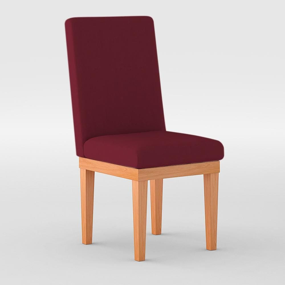 Cadeira de Jantar Estofada em Suede