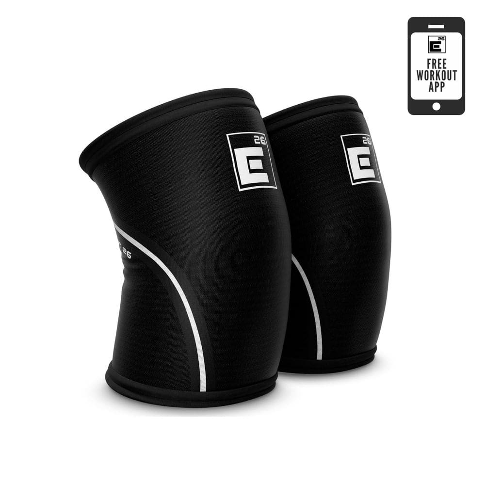Joelheiras Element 26, compressão de neoprene de 6 mm para levantamento de peso