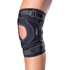 Cinta de apoio de joelho DonJoy Tru-Pull Lite, perna direita, grande