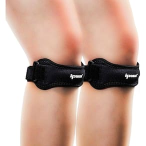 Suporte de cinta de joelho IPOW XXL Plus Size Black