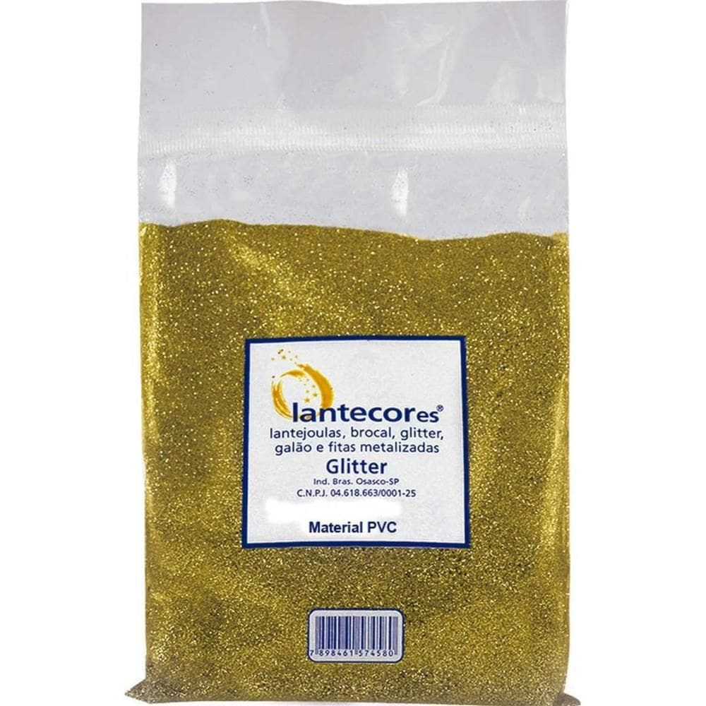 Glitter Pvc Ouro 500G Pó Bilho - Decoração