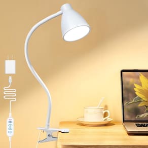 Lâmpada de mesa BOHON Clamp Reading Light 38 LED 10W 1500lm branca