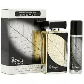 Conjunto de perfumes Lattafa Najdia para homens Eau de Parfum 100mL + desodorante