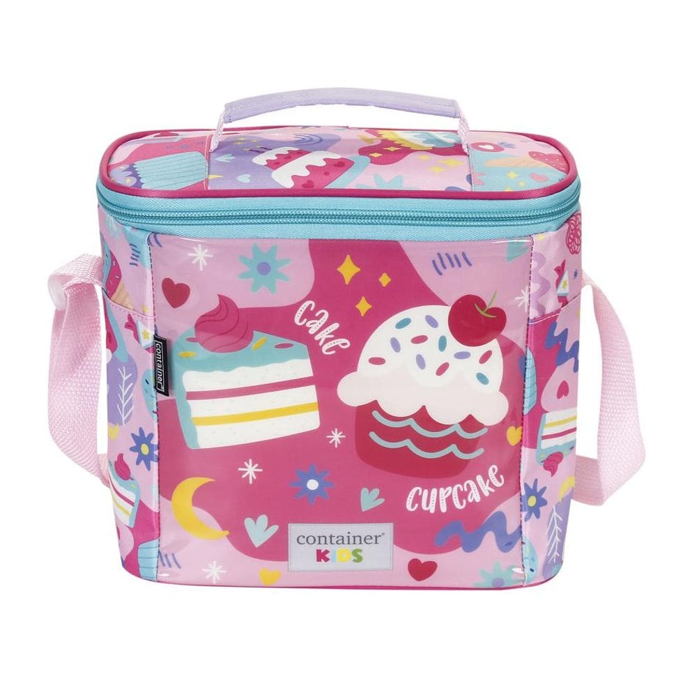 Lancheira Infantil Soft Térmico Menina Rosa Cupcake Dermiwil