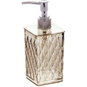 Porta Sabonete Líquido 285 Ml Cristal Glamour Ambar Plasutil