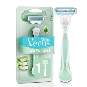 Aparelho de Depilar Recarregável Gillette Venus Pele Sensível 1 Unidade