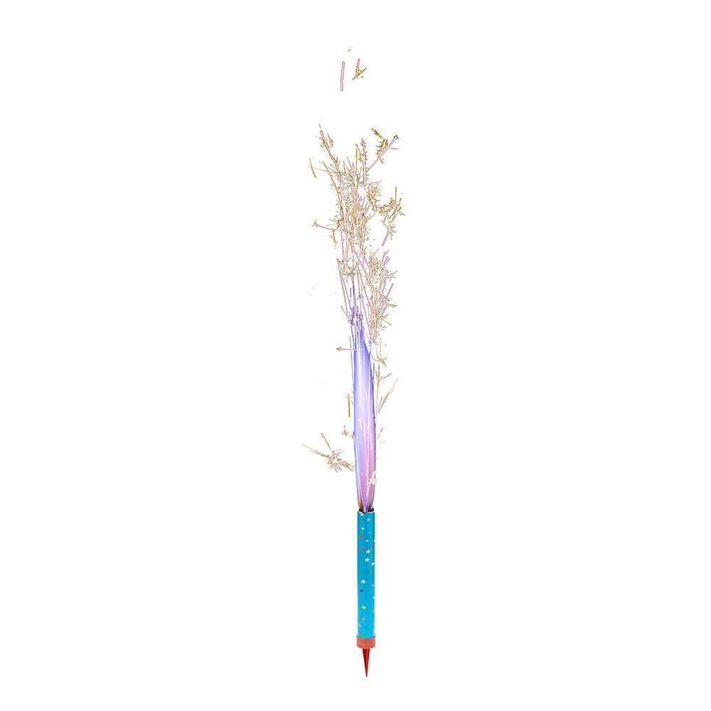 Vela Vulcão Estrela Chama Azul - 1 Unidade