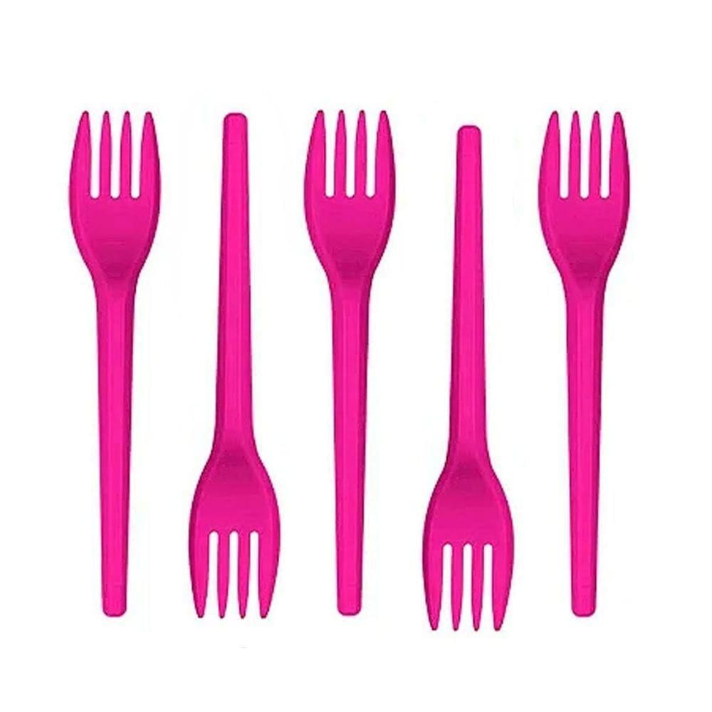 Garfinho Descartável Pink Para Festas - 50 Unidades