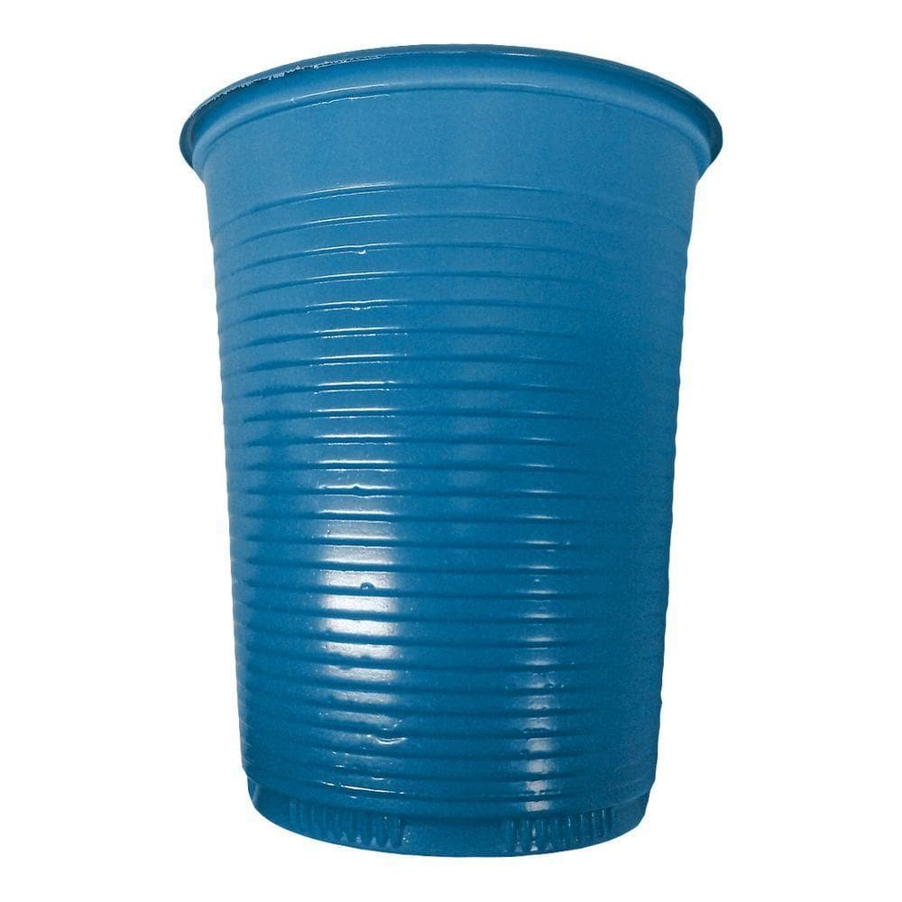 Copo Descartável Azul Escuro De Festa - 200ml - 50 Unidades