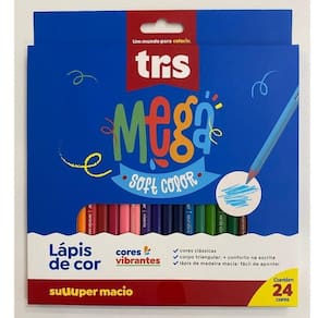 Lápis De Cor ? Tris ? Soft Color ? 24 Cores 678252