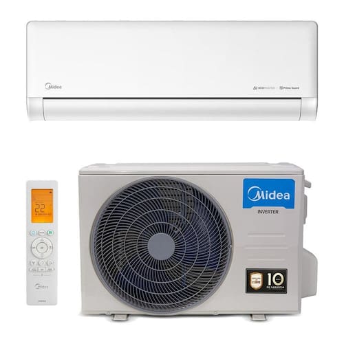 imagem-Ar-Condicionado Split Inverter 18000 BTUs Midea AI Ecomaster High Wall Só Frio 42EZVCA18M5/38EZVCA18M5 220V