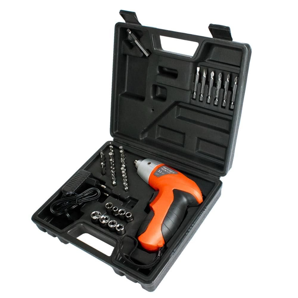 Kit Parafusadeira 4.8V com Maleta 44 Peças Rayco Bivolt