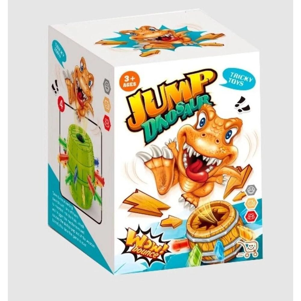 Jogo Infantil Pula Dino - Aventura Divertida Da Pais & Filho