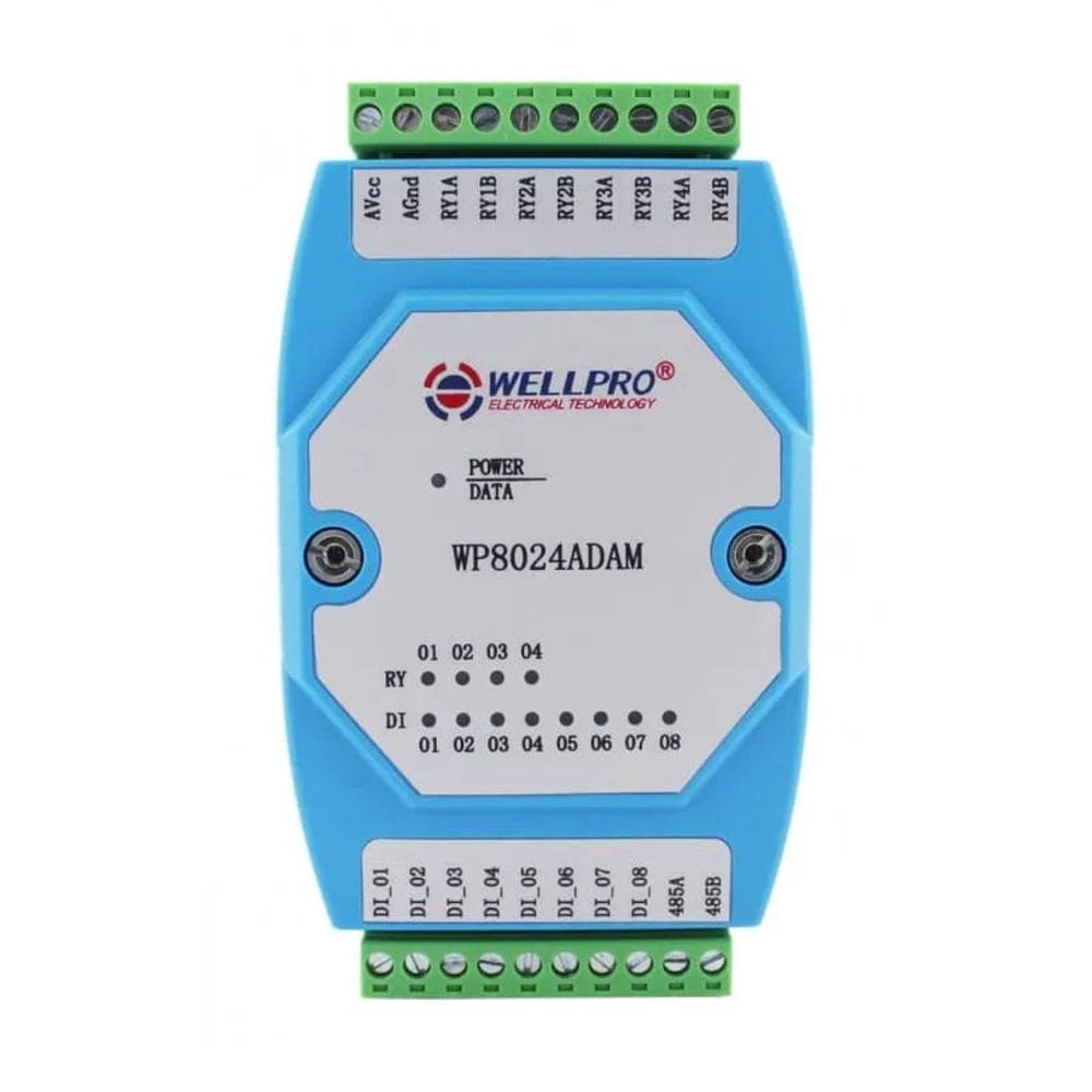 WP8024ADAM  - Modulo I/O RS-485 MODBUS RTU 8 Entradas e 4 Saidas