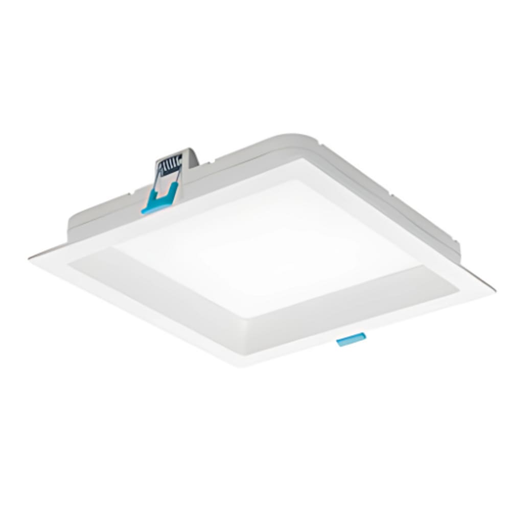 Plafon De Led Deep Quadrado Recuado 24W Branco Quente - Branco - Delis