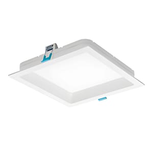 Plafon De Led Deep Quadrado Recuado 24W  Branco Neutro - Branco - Delis