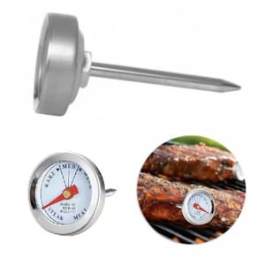 Termometro Culinario Inox Analogico Espeto Temperatura Carne Churrasco Aves Steak Marca Ponto Do Bife
