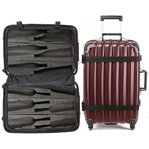 Mala de Transporte para Vinhos até 12 Garrafas, VINGARDEVALISE VGV05GRANDE, Marrom