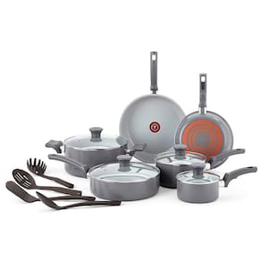 Jogo de Panelas Tefal Recycled Ceramic Cinza 10 Peças