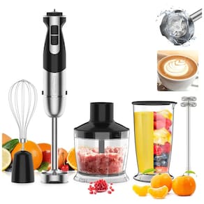 Handheld Mixer 5 em 1 com 12 Velocidades e Acessórios, 800W, 110v, HEALTHOMSE, Preto