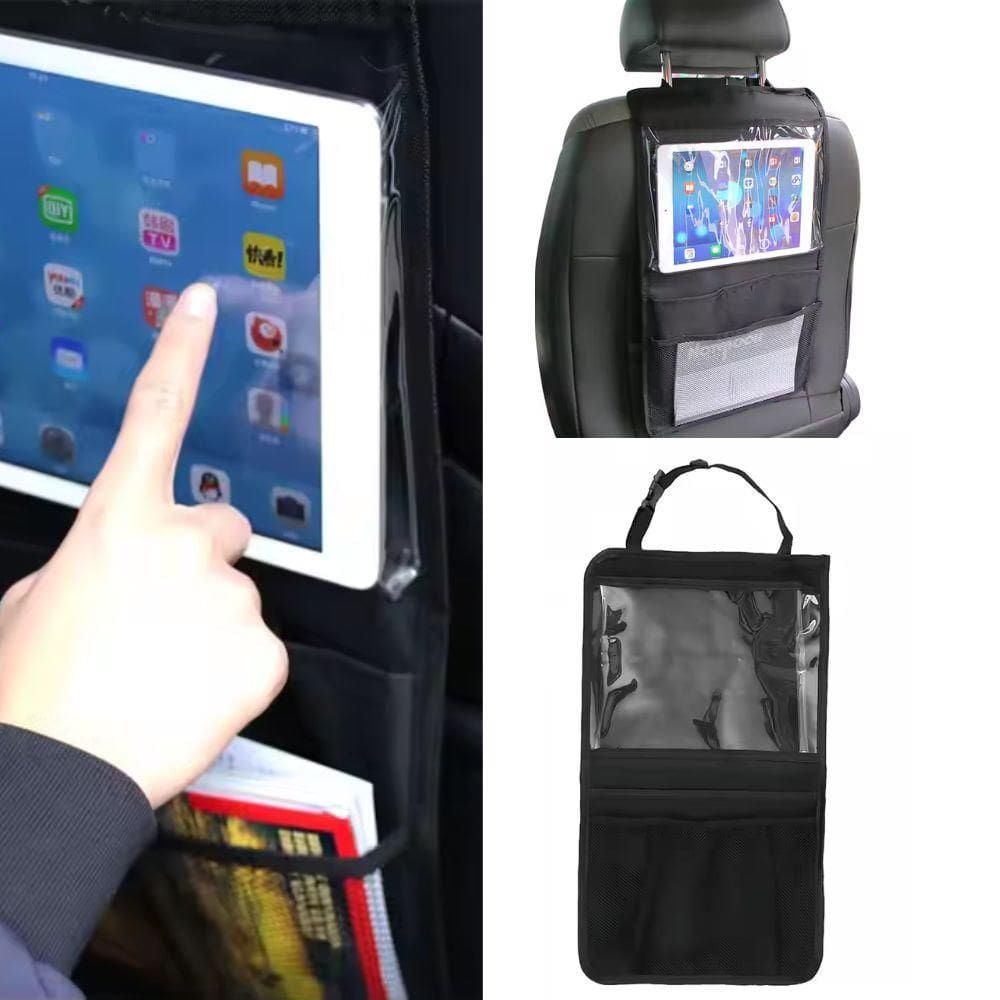 Organizador Automotivo Porta Tablet Celular Livro Agua Garrafa Suporte Capa Protetora Bolsos Case Carro Uber Taxi