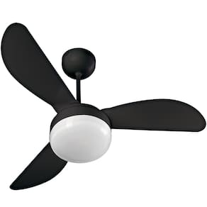 Ventilador De Teto Ventisol Fênix LED Preto 3 Pás Com Controle Remoto Inverter Bivolt