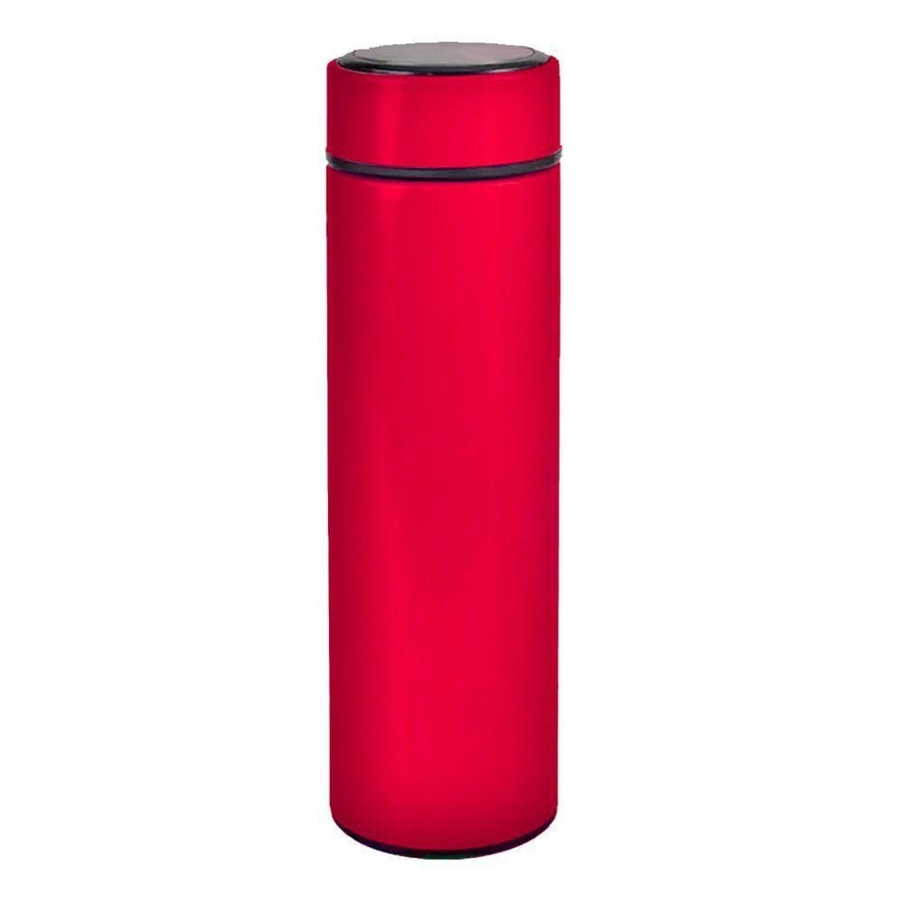 Garrafa Térmica Inox 500ml Quente Frio Tampa Vermelho Nº17