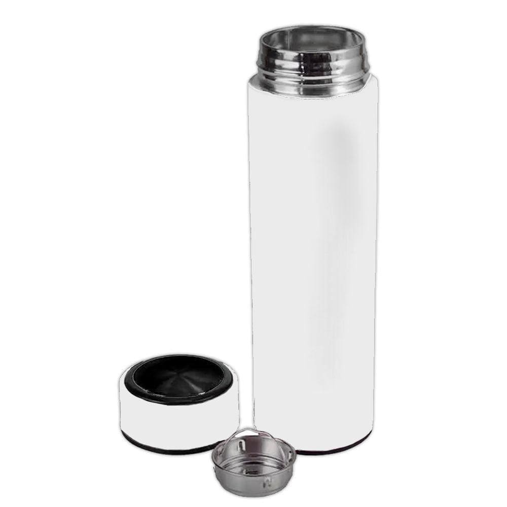 Garrafa Térmica Inox 500ml Quente Frio Tampa Branco Nº7