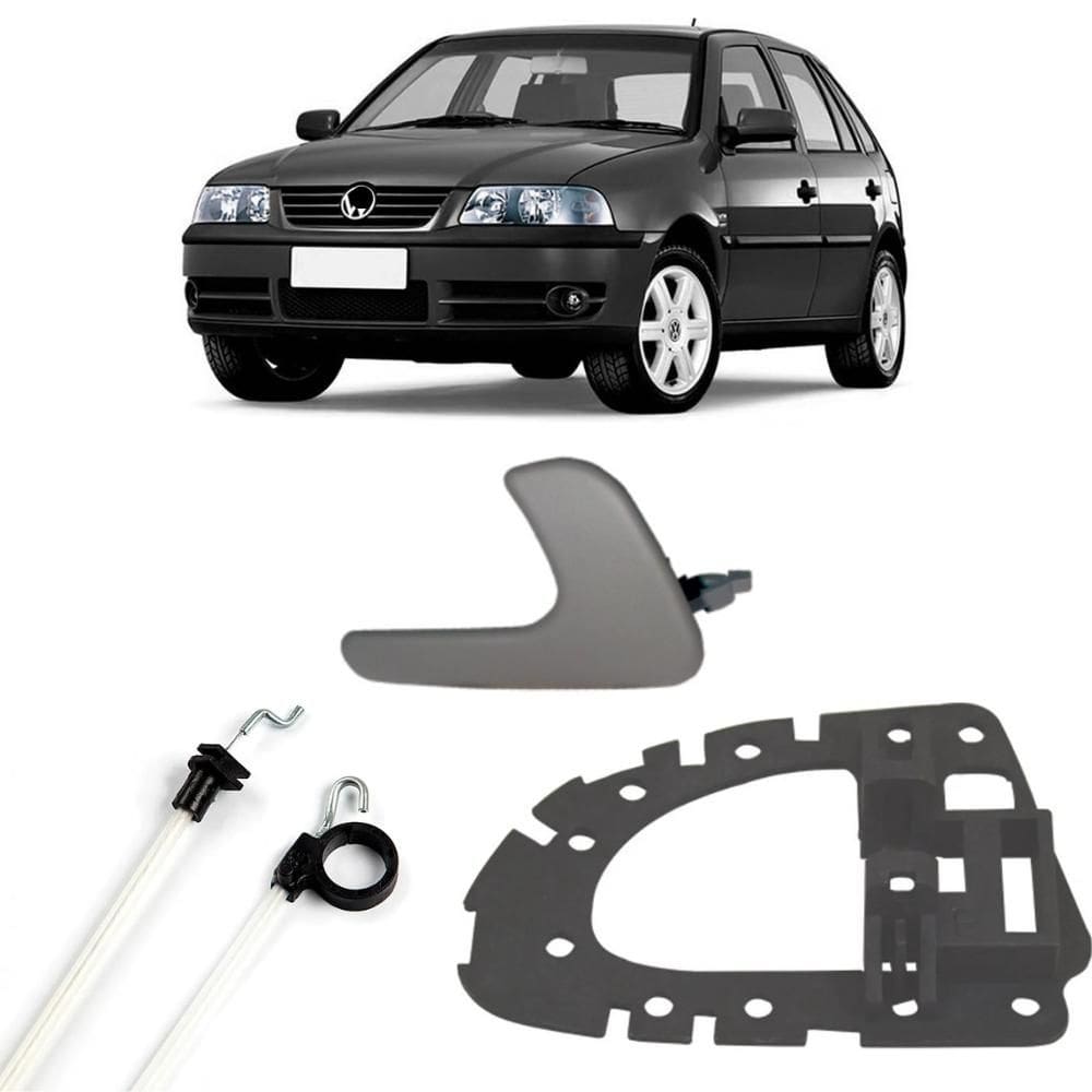 Kit Cabo Aciona Suporte E Maçaneta Port Diant Esq Gol G3 [F103]