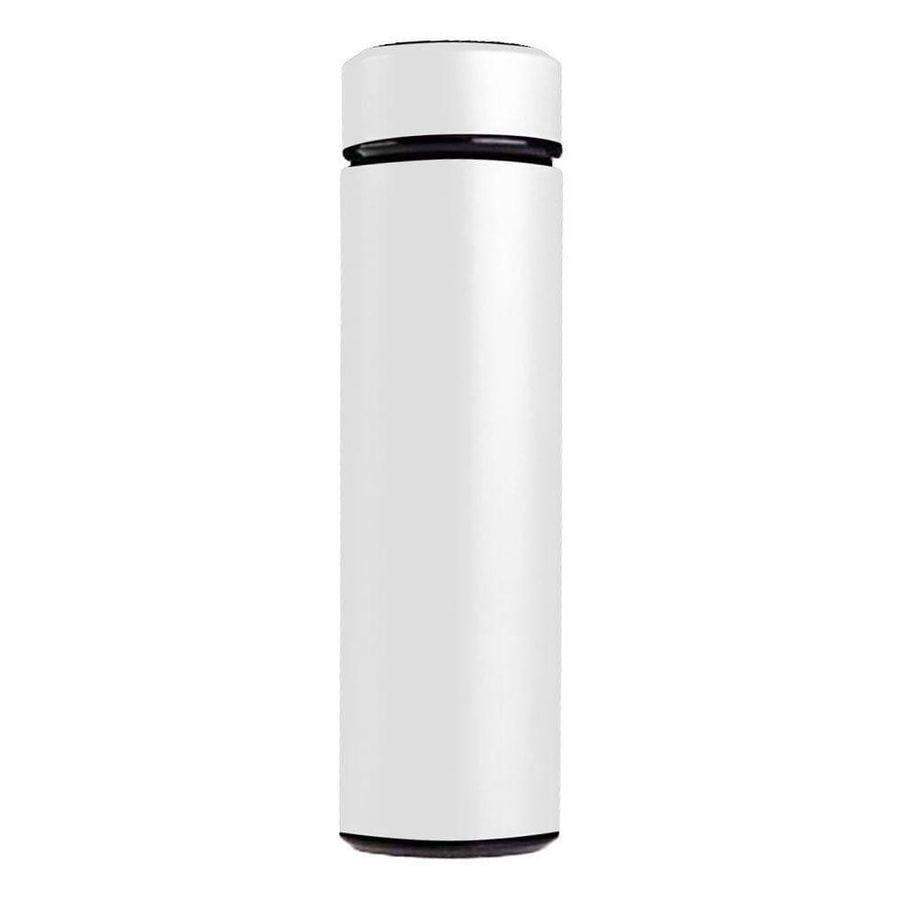 Garrafa Térmica Inox 500ml Quente Frio Tampa Branco Nº11