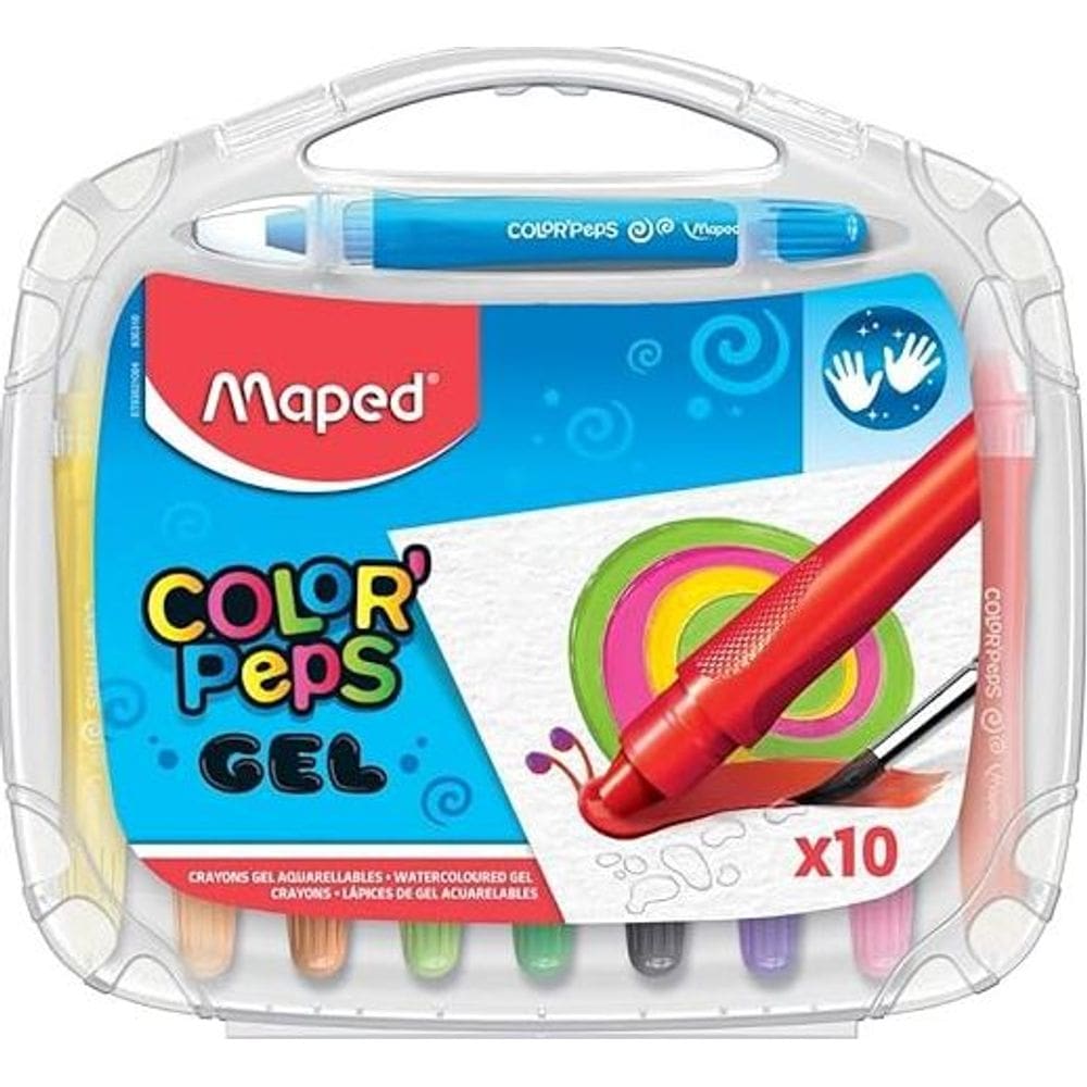 Giz Gel Aquarelável Color Peps Maped 10 Cores
