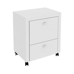Gaveteiro para Escritório Pasta Suspensa com 1 Gaveta Multiuso Home Office ME4112 Branco Tecnomobili