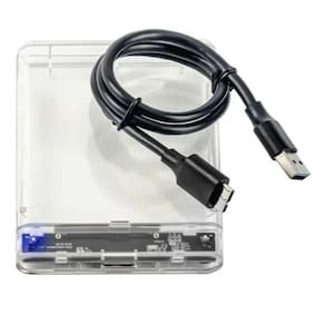 Case Transparente Hd Externo 2.5 E Sata Ssd Usb 3.0 Exbom