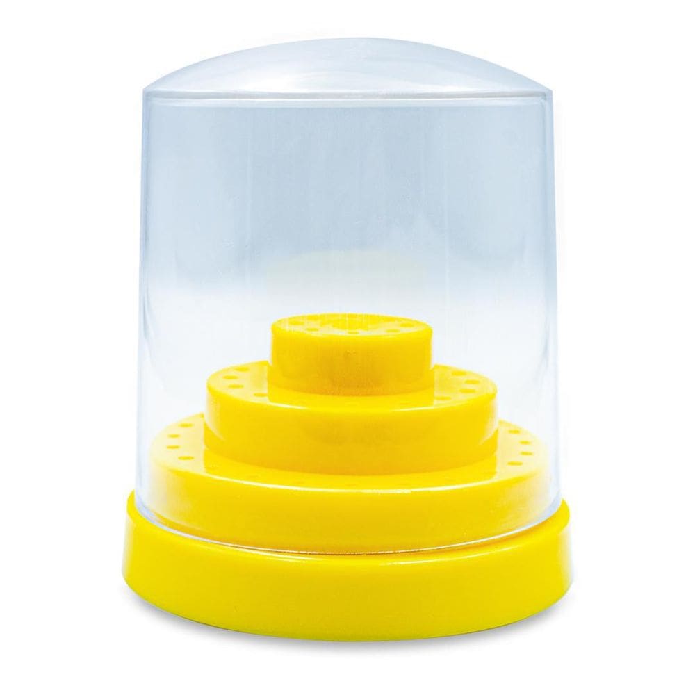 Suporte para 48 Brocas Cerâmica Unhas Gel Amarelo