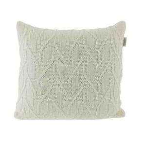 Almofada Tricô Laguna 45x45 Pérola Kacyumara