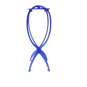 Suporte Azul De Plástico Para Peruca
