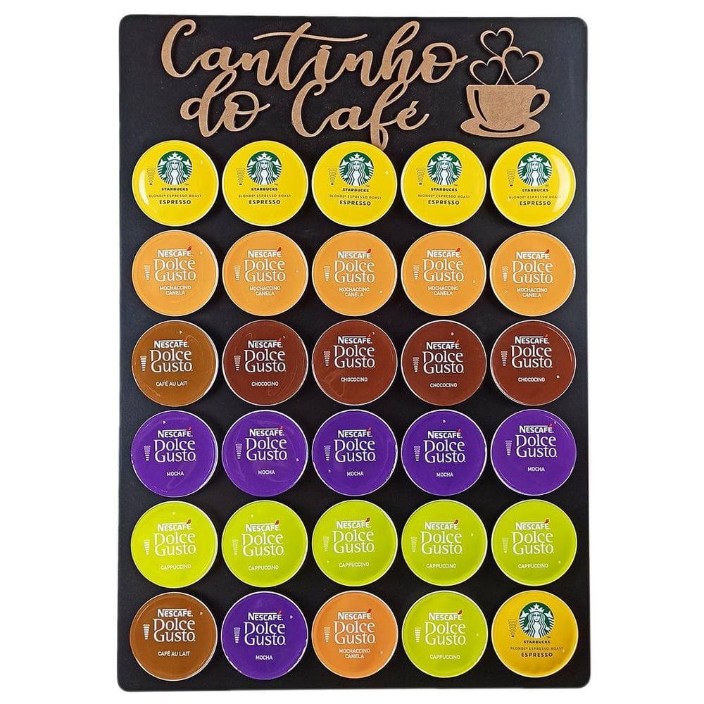 Porta Cápsulas Dolce Gusto - Cor Preto - Cantinho Do Café