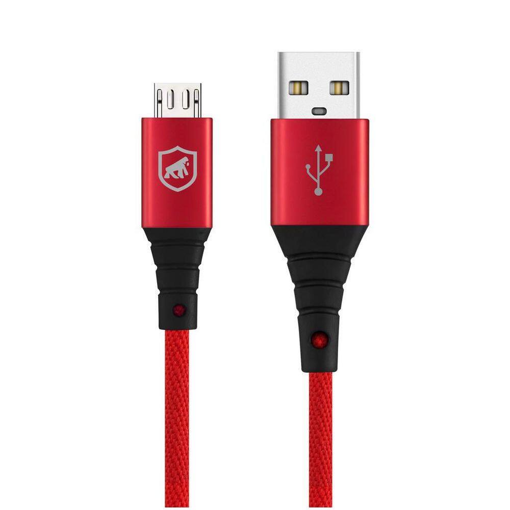 Cabo Tech Proof Vermelho Micro Usb V8 1,2M - Gshield