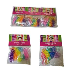 120 Elásticos De Cabelo Silicone Xuxinha Colorida Infantil