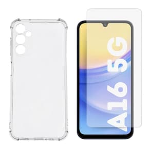 Capa Transparente + Película De Vidro 3D Para Samsung A16 5G