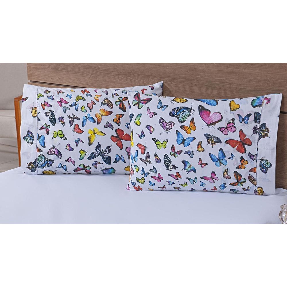 Kit 10 Fronhas Avulsas 80X60Cm Percal 100% Algodão 180 Fios