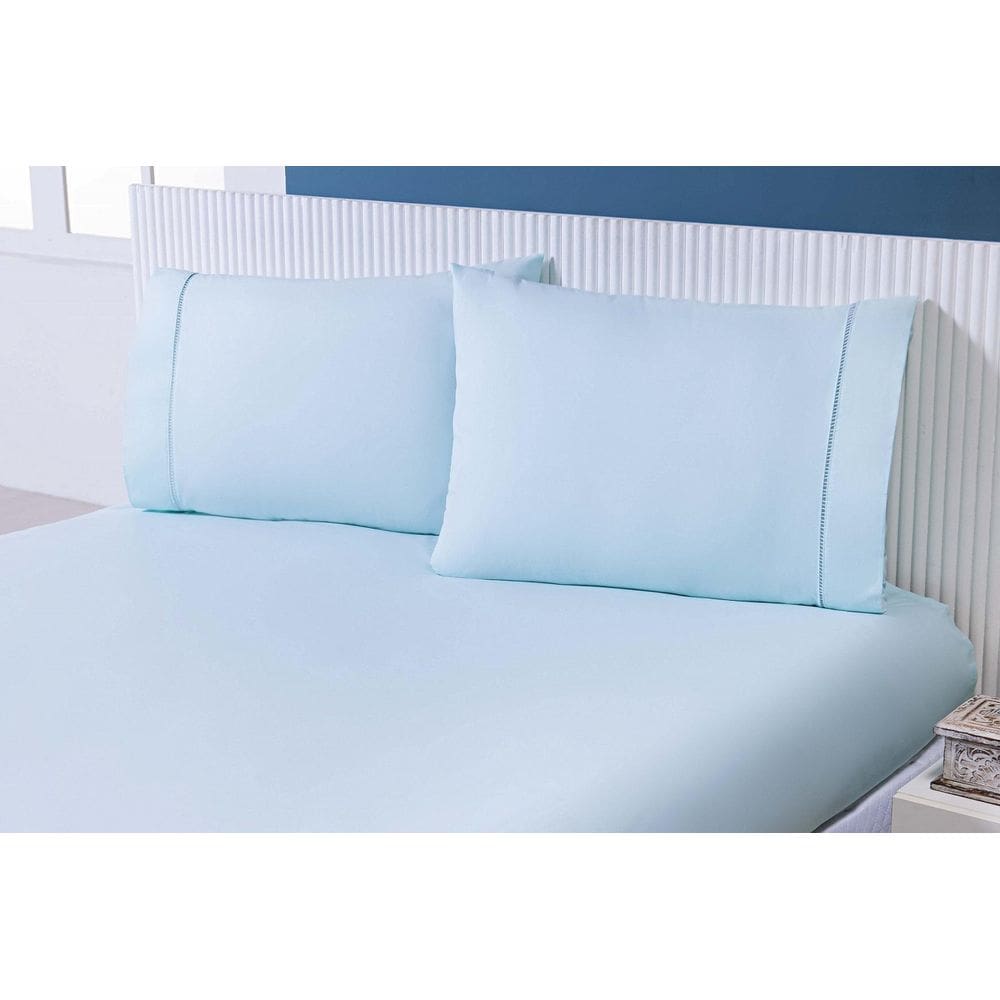 Kit 04 Fronhas 70X50Cm Percal 100% Algodo 300 Fios Ponto